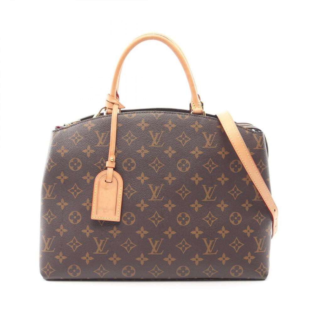 Louis Vuitton Grand Palais Handbag Canvas Leather Monogram Brown